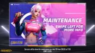 The maintenance will end in a few hours (Image via Garena)